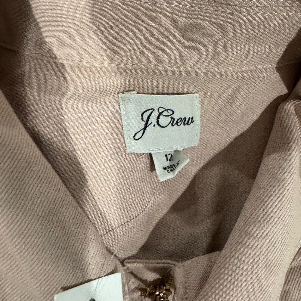 J. Crew Tan Utility Dress size 12 NWT - Picture 4 of 4